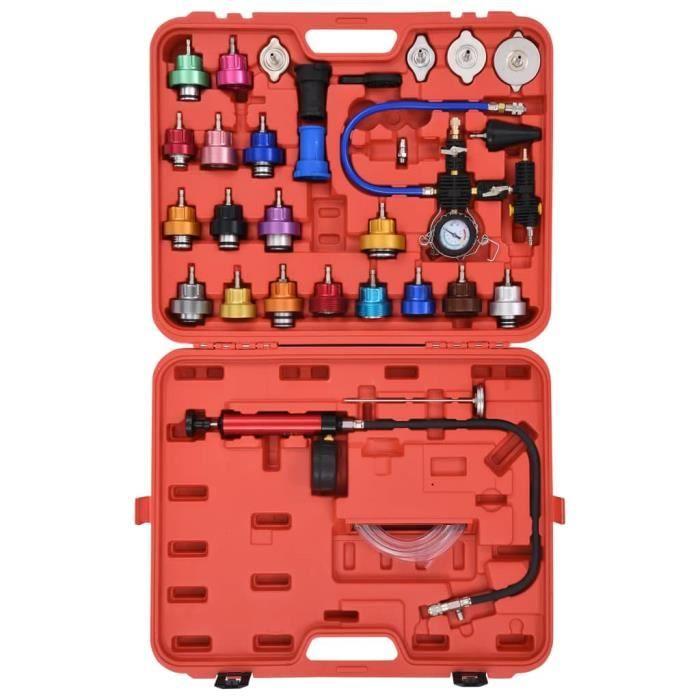 VidaXL Testeur de pression pour refroidissement et bouchon 28 pcs