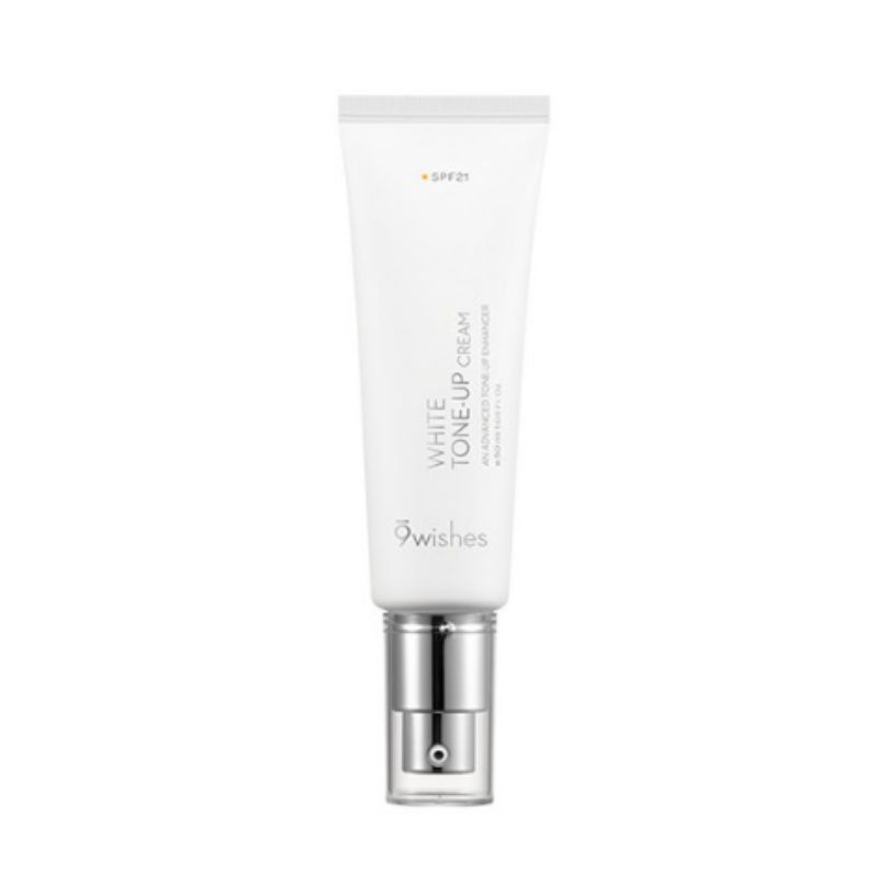 9Wishes Vegan Tone-Up Cream SPF21 50ml – Brightening Moisturizing Tone-Up Cream for Radiant Skin