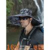 Camouflage big edge bucket hat men's hat summer shade sun protection hat enlarged brim sun hat travel fishing hat