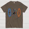 False Portal 100% Baumwolle Sommer Lässig Kühl Locker T-Shirt