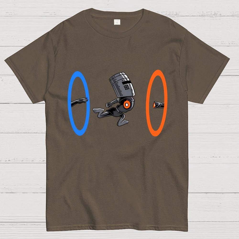 False Portal 100% Baumwolle Sommer Lässig Kühl Locker T-Shirt
