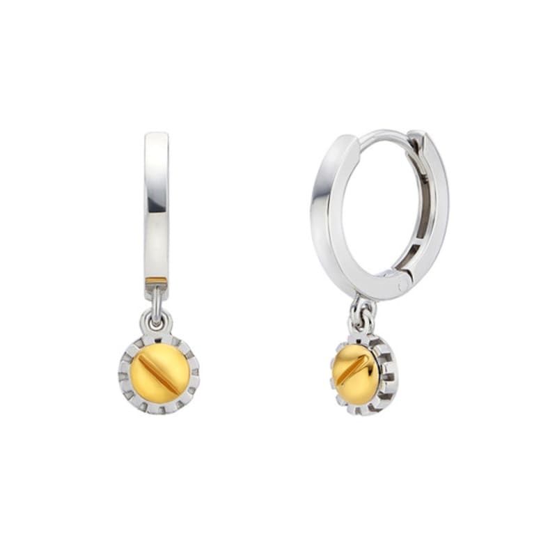 

BE/GINS Silver925 Time Screw Cog Earrings Combi