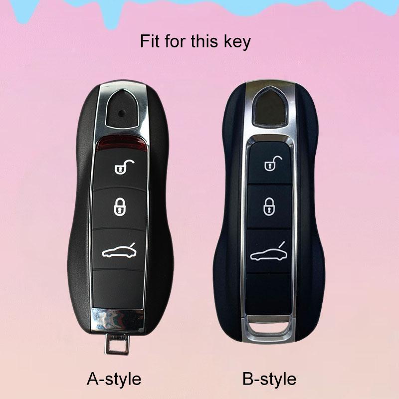 Voor Cayenne Panamera Macan Cayman 911 718 918 958 Sleuteletui Cover Shell Fob Afstandsbediening Sleutelbeschermer Houder Accessoires