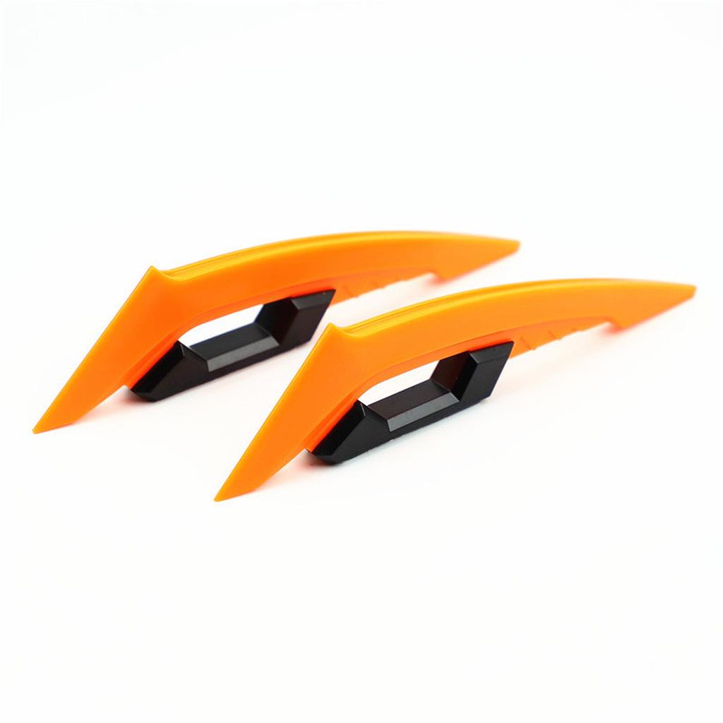 1 Pair Motorcycle Winglet Universal Aerodynamic Spoiler Wing Self-Adhesive Sticker Motorcycle Scooter E-Bikes Decoration