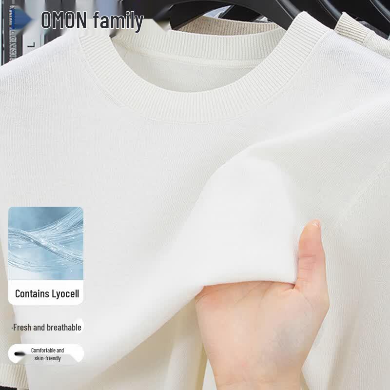 ROMON Men s Quick-Dry Knit Crew Neck Short Sleeve T-Shirt 3XL