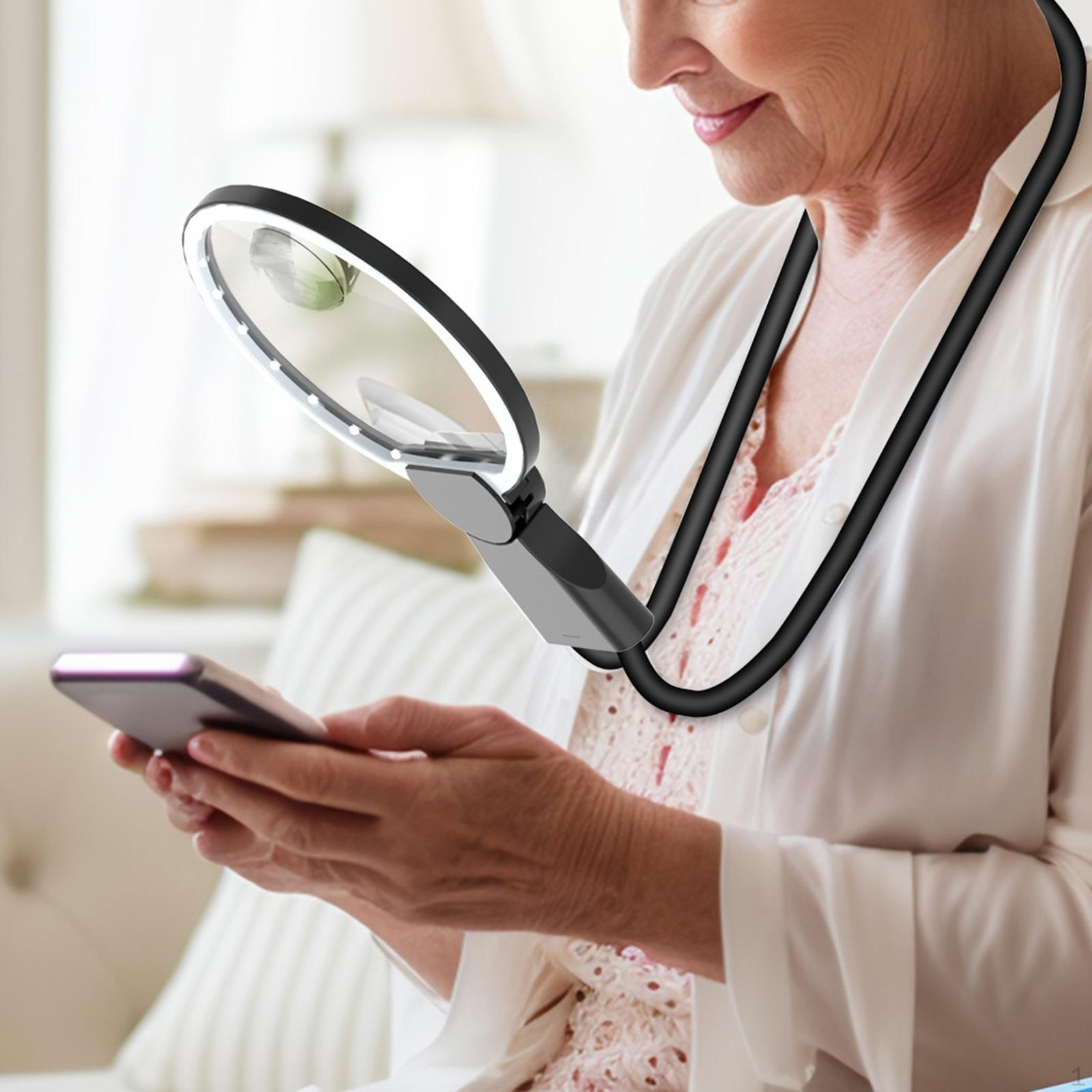 

Лупа на гусячій шиї Багатофункціональна 10-кратна лупа для літніх людей