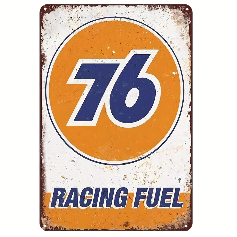 

76 Racing Fuel Vintage Metal Sign Retro Iron Plaque Wall Decor for Home Club Bar Man Cave Garage 20x30cm