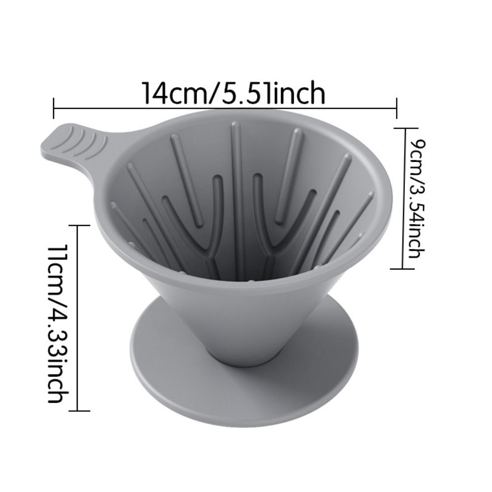 Cone-shaped Coffee Filter Basket Reusable Dripping Coffee Device  Home Coffee Brewing