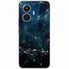 For Vivo T1 4G Case V2153 Covers TPU Black Silicone Starry Moon Cover for Vivo T1 44W Case Shockproof Soft X100 Pro Shells