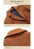 Mittellanger Wollmantel für Herren: Herbst/Winter Mode, Bügelfrei, Baumwollwattiert, Verdickte Jacke.