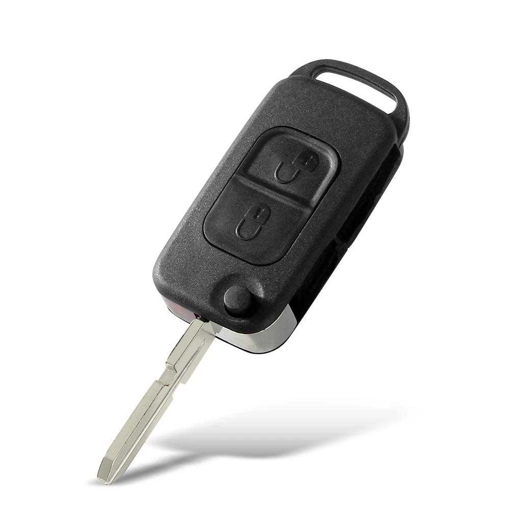 For Mercedes Benz W168 W124 W202 W203 A C E Ml C Cl S Sl Sel Slk E113 Fob Uncut Hu64 Hu39 Flip Remote Car Key Shell