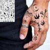 1 Foglio Tatuaggi Temporanei Tigre Falce Farfalla Per Dito Collo Adulto, Adesivi Tatuaggio Finto Temp Lunga Durata Realistico