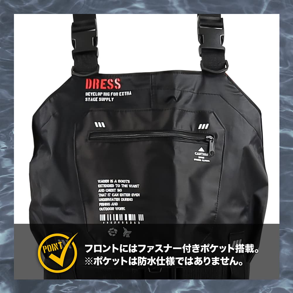 [DRESS] Radial Sole Waders Chest High Waders AIRBONE XL Slim Boots [Boots] 27~27.5