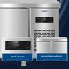 Haier Commercial Stainless Steel Refrigerator Freezer Workstation
