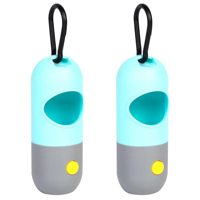 LED Illuminated Dog Poop Bag Dispenser for Safe Nighttimes Dog Walks Ensuring Pet Safety and Easy Bag