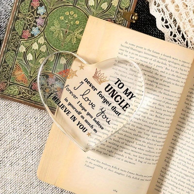 Gifts for Uncle, Niece's Uncle Father's Day Gift - Encouraging Acrylic Souvenir, Best Uncle Birthday Gift, Nephew To Uncle