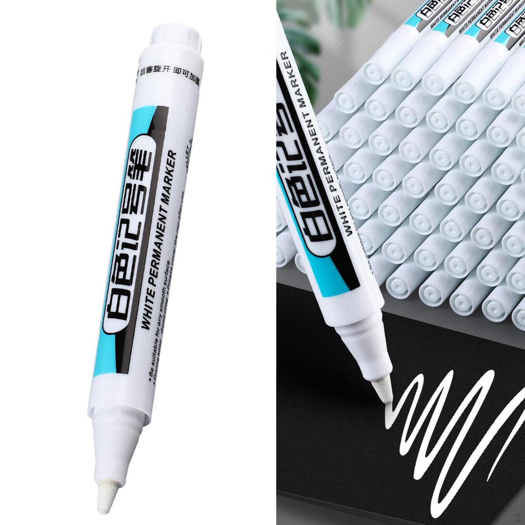 Multipurpose White Markers Paint Pen Carpenter DIY Crafts Marking Tool Tire Waterproof Wall Drawing