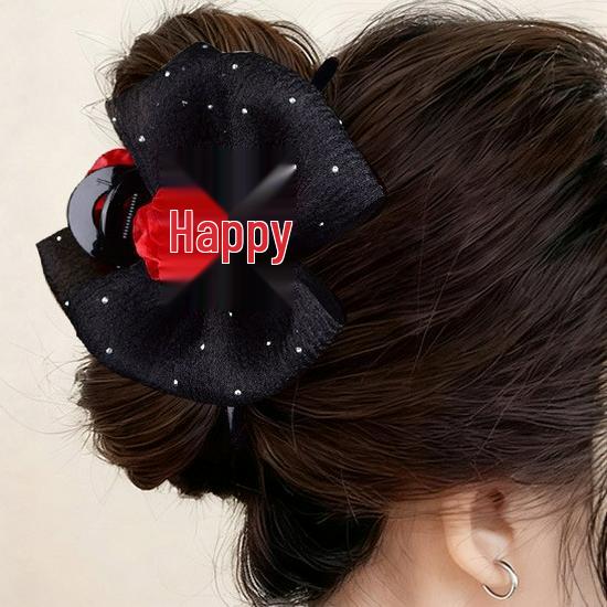 Fabric Flower Bow Hair Clip: Chic, Sweet, and Stylish Shark Clip Hair Accessory Clip 043