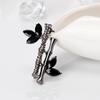 Fashion Bamboo Shape Rhinestone Brooch Pin Lady Dress Scarf Charms Accessory AVE