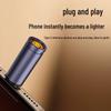 Travel-Friendly Windproof USB Lighter and Type-C Car Adapter