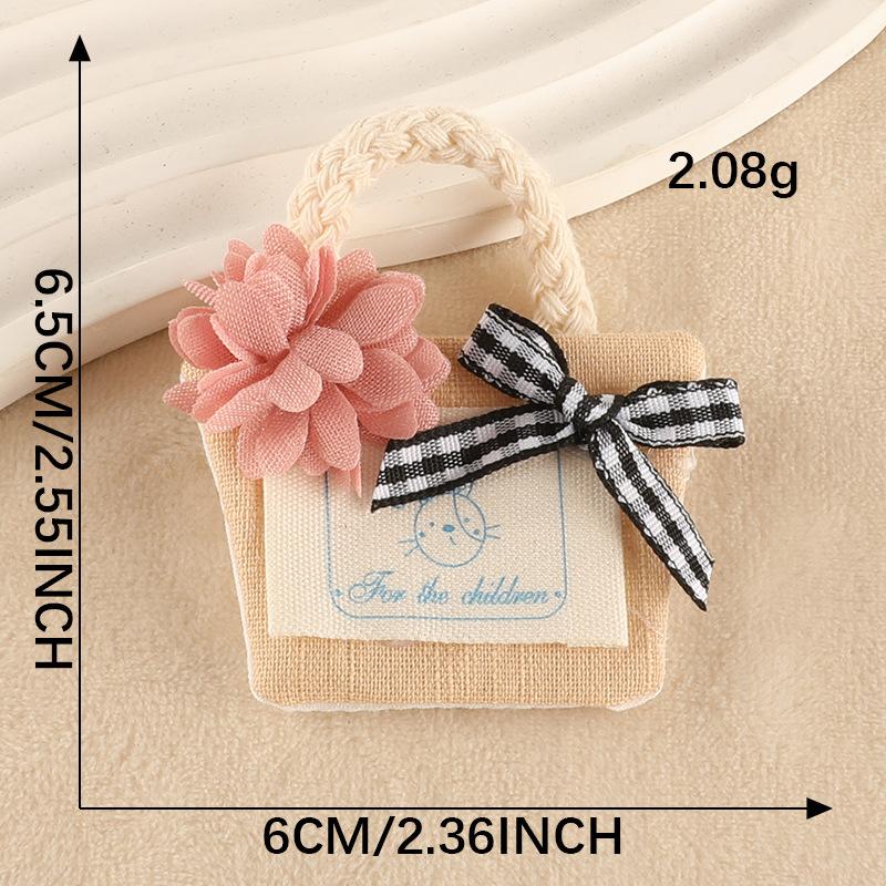 Computer Embroidery Label Decorative Jewelry Cute Plush Bow Hairpin Leather Ring Hair Accessories Accessories Clothing Patch Cloth Label