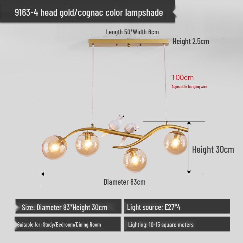 Nordic Modern Minimalist LED Pendant Light for Dining Table or Bar - Little Bird Design, Popular Internet Celebrity Style
