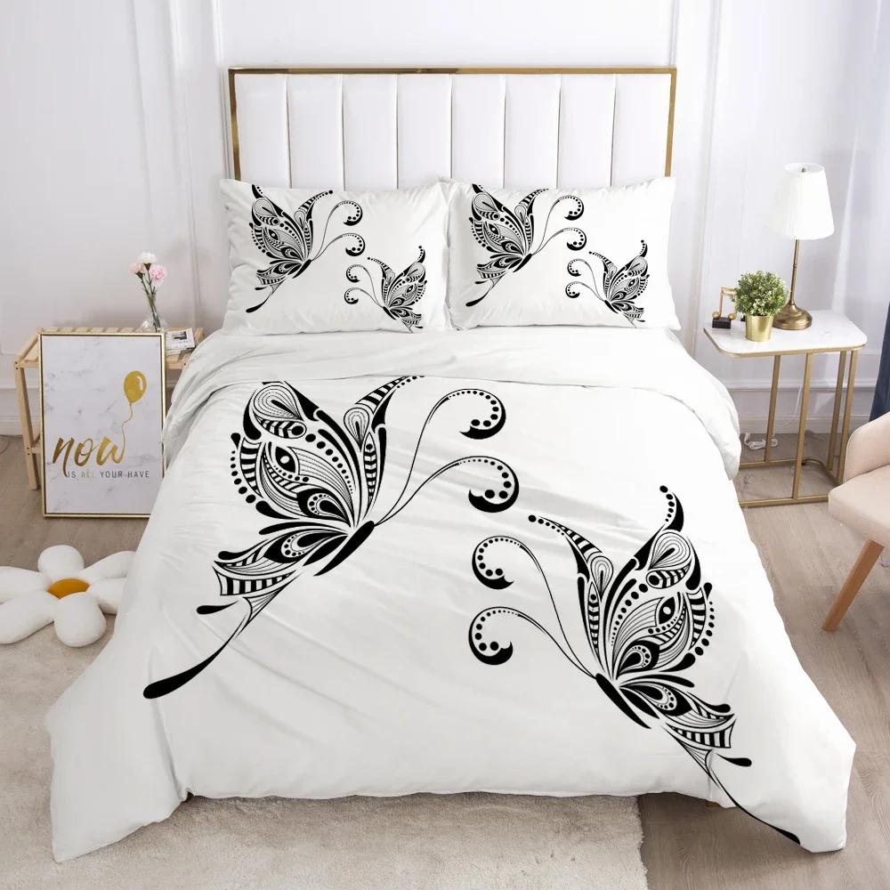 Bedding Set Duvet Cover Pillowcases Comforter/Quilt/Blanket Cover Luxury 3D HD Quality Printed Reactive Queen Single Leaf