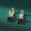 Classic Ear Buckle Anti-allergic Real Gold Electroplated Zircon Opal Earrings for Women