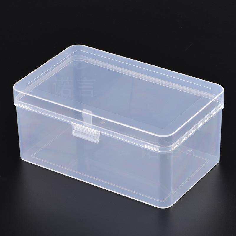 Rectangular Transparent Plastic Storage Box for Hardware, Jewelry, or Components