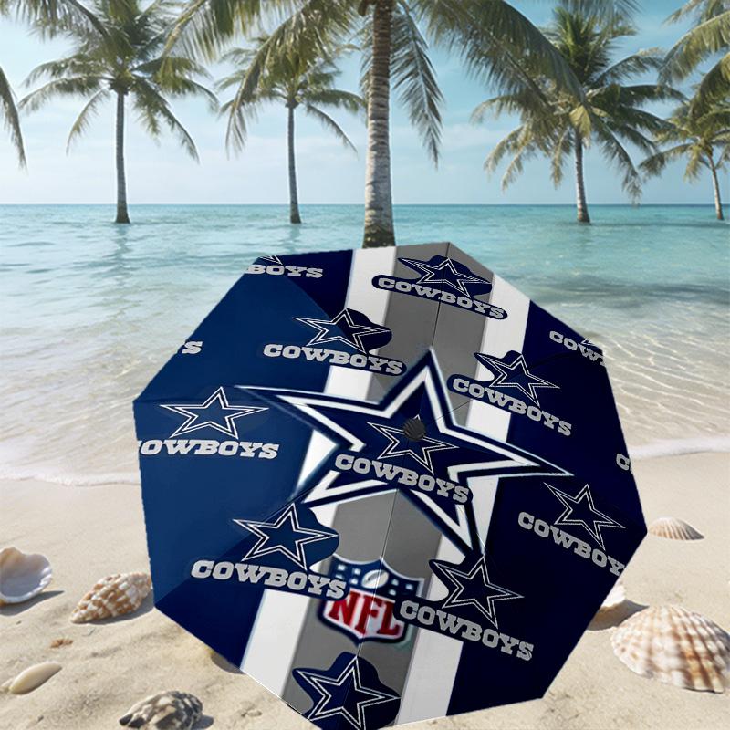 Dallas Cowboys Print Umbrella Automatic Opening/ Closing - Portable Foldable Design - Daily use for Travel/Outdoor - Gift for Birthday