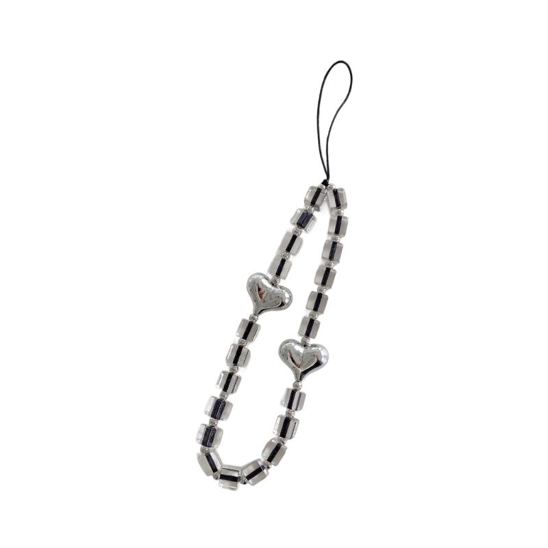 Handmade Beaded Phone Chain Pendant Telephone Lanyard Cellphone Rope Bracelet Fashion Keyring Keychain For Women Jewelry