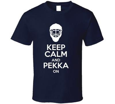 Gardez votre calme et Pekka sur les T-shirts unisexes de hockey des fans des Predators de Nashville