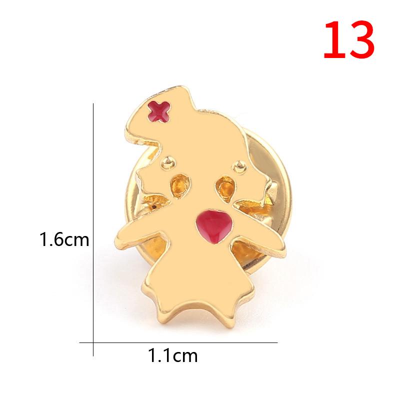 1Pc Women Accessories Doctors Nurse Medical Jewelry Newborn Brooches Metal Lapel Pin