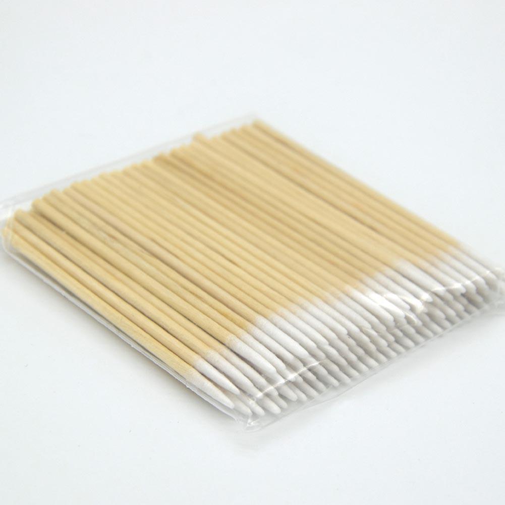 Buy 100PCS Cotton Swabs Pointed Swab Qtips Wooden Sticks Applicator at