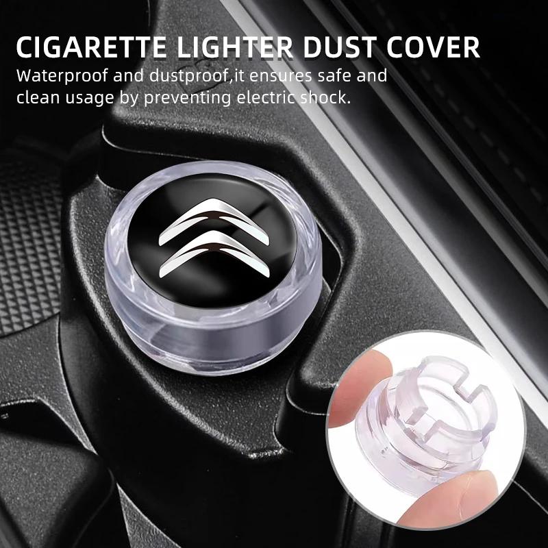 Car Cigarette Lighter Cover DustProof Decoration Cap For Citroen C1 C2 C3 C4 C5 C6 C8 C4L DS3 DS4 DS5 DS5LS DS6 Car Accessories