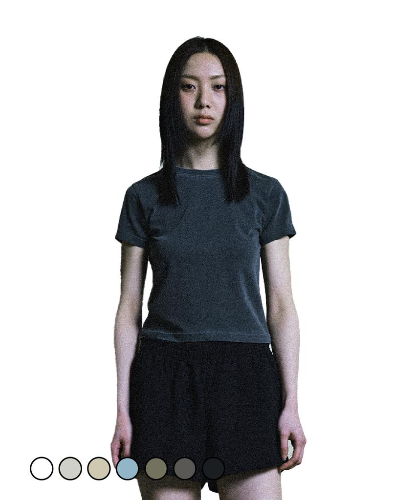 Seuweideu Washed Crop Tee [7Colors]