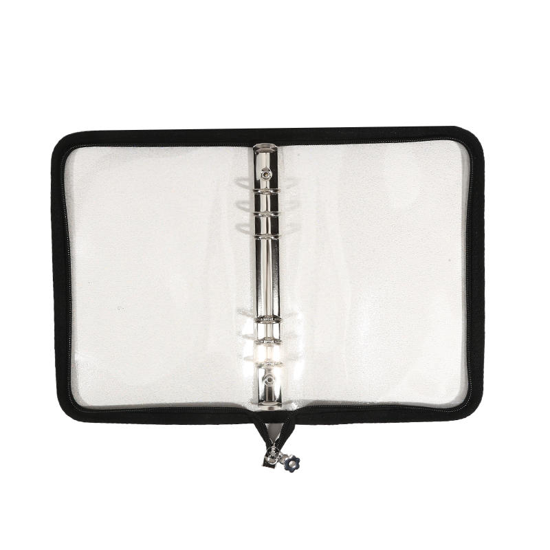 A5 6 Ring Binder Notebook with Zipper Pockets Photocard Holder Binder Sleeves Book Polaroid Small Card Photo Album