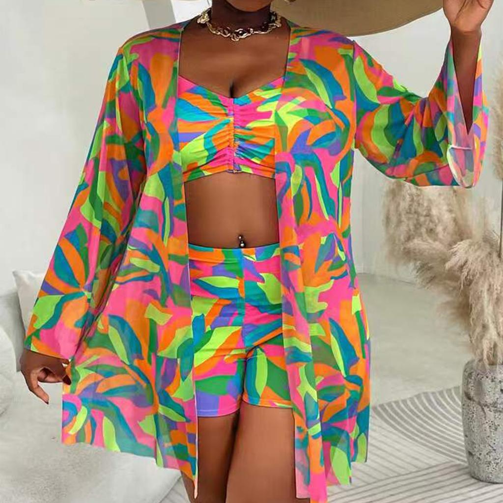 Women's Two-Piece Bikini Set Plus Size Split Swimsuit