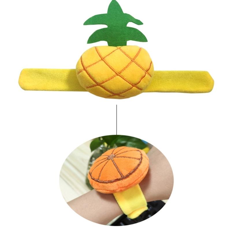 Pin Cushion Holders Wrist Pin Cushions Cute Pineapple Lemon Shaped Pad with Circle Bracelet DIY Needlework