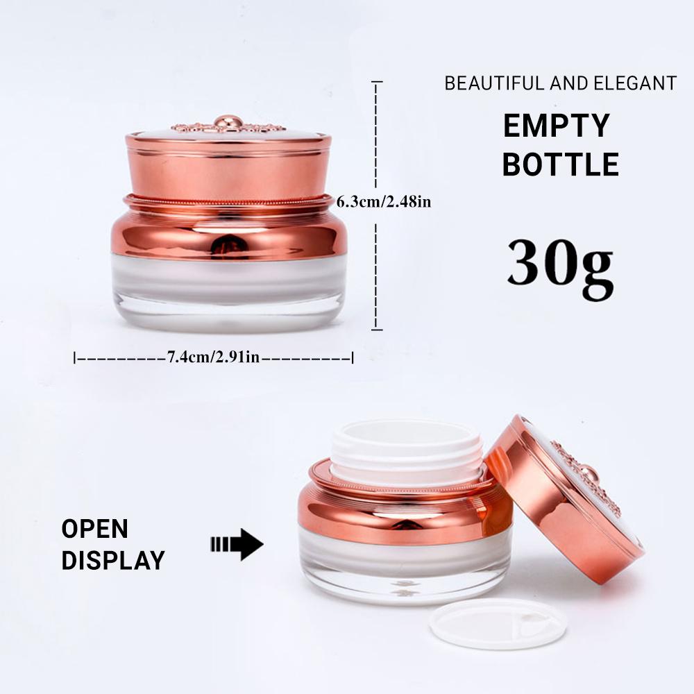 

Пляшка з тисненням орхідеї, 30 г/1,06 унції, пляшка для дозатора крему для обличчя, 50 г/1,76 унції, порожня пляшка, упаковка для косметики, пляшка Porta PMMA