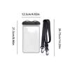 Universal Waterproof Phone Pouch Large Touch Screen double-layer Seal Dry Bag Diving Swimming Case with Lanyard Beach Vacation
