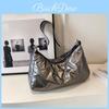 Stylish Winter Large Capacity Cotton Coat 2023 Solid Color Down Bag Street Fashion Tote Bag Ladies Crossbody Bag