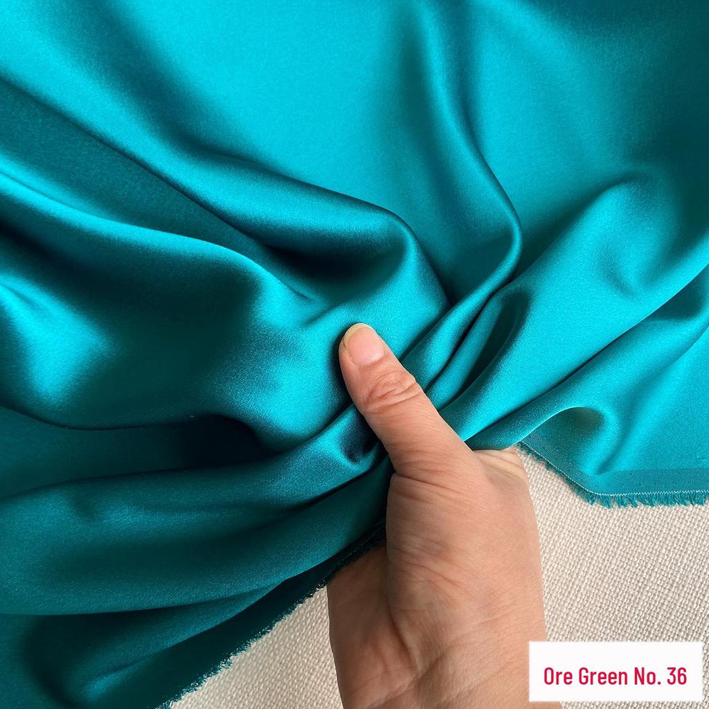 30 Momme Pure Mulberry Silk Heavy Satin Fabric for Qipao, DIY Clothing, Embroidery, and Formal Wear.