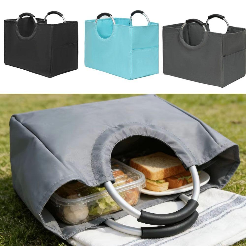 Multi-functional Grocery Shopping Bag with Aluminum Handles Storage Brasket Supermarket