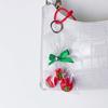 Cute Tomato Leaf Keychain Accessories Fashionable Tomato Keychain Unique Bag Hanging Charm for Backpacks or Handbags