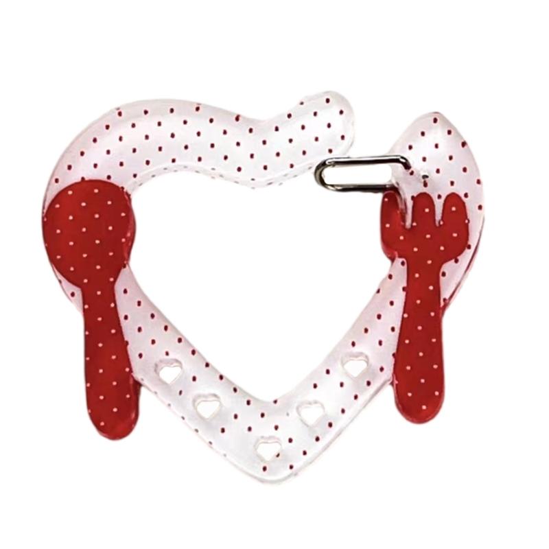 Carabiner Clip for Keys and Small Items Acrylic Pendant for Backpack Handbook Decoration Ita Bag Buckle Accessory