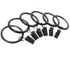 Curtain Rings With Clips, Decorative Rings, Rustproof, Vintage Style, 2.5 Cm