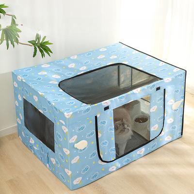 Katlanabilir Baskılı Kedi Doğum Odası Kedi Dört Mevsim Köpek Kulübesi Alan Kaplamayan Kare Kulübe Emzirme Odası Pet Kedi Kulübesi Üretimi