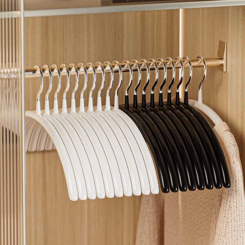 10Pcs Semi-circular Arc-shaped Clothes Hanger, Anti Slip Shoulder Protection, Is A Practical Item for Wardrobe Storage