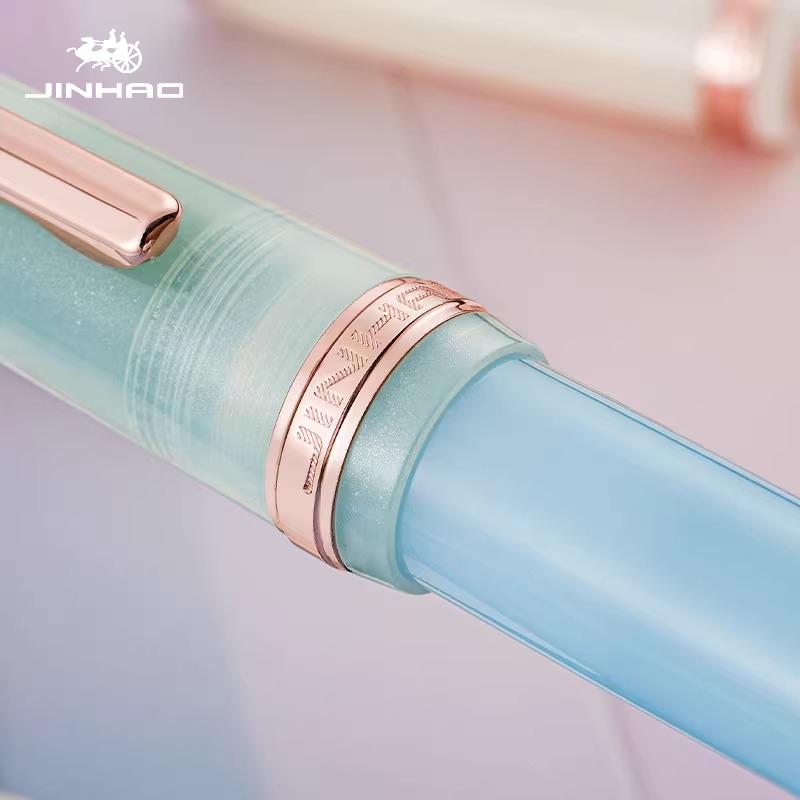 2026 Limited Colors JINHAO 82 Fountain Pen Rose Gold Clip EF/F/M Macaron Color Calligraphy Pen Stationery School Office Supplies